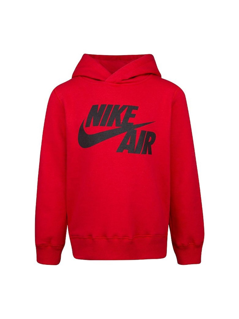 Nike Kids Red Pullover Hoodie with Black Nike Air Graphic